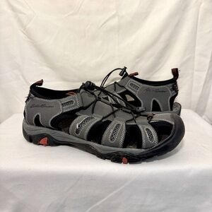 Eddie Bauer Mens Size 12 Troy Adventure Trail Sandals‎ Hiking Shoes Gray/Black